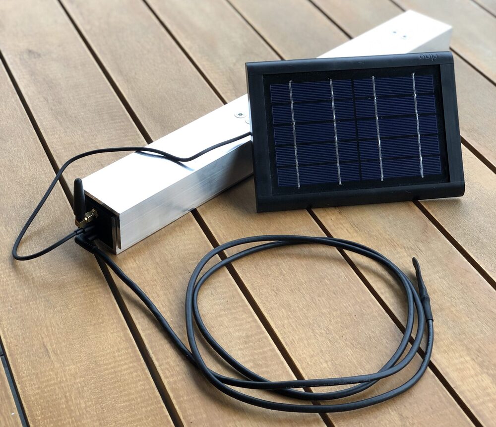 Version 1.1 mit größerem Solarfeld und externer Antenne